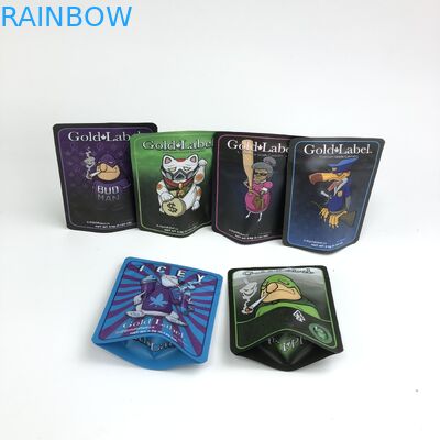τσάντα 3.5g 7g 14g Cannabies Mylar μπισκότων απόδειξης μυρωδιάς 100micron VMPET