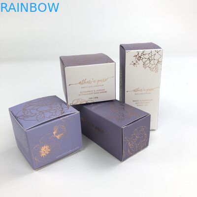 Στιλπνή UV ματ ταινία συνήθειας με το άσπρο χαρτόνι πάχους 400g για την καλλυντική Argan δειγμάτων συσκευασία κιβωτίων λαδόχαρτου