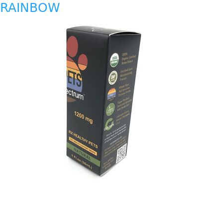 Στιλπνή ταινία συνήθειας με το άσπρο χαρτόνι πάχους 400g για τη συσκευασία κιβωτίων εγγράφου κοσμήματος μπουκαλιών Spary ιατρικής