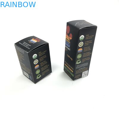 Στιλπνή ταινία συνήθειας με το άσπρο χαρτόνι πάχους 400g για τη συσκευασία κιβωτίων εγγράφου κοσμήματος μπουκαλιών Spary ιατρικής