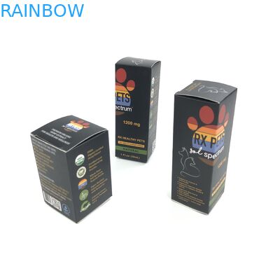 Στιλπνή ταινία συνήθειας με το άσπρο χαρτόνι πάχους 400g για τη συσκευασία κιβωτίων εγγράφου κοσμήματος μπουκαλιών Spary ιατρικής