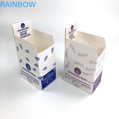 Ματ ταινία συνήθειας UV που αποτυπώνει με το πάχος 400g 350g το άσπρο χαρτόνι για τη συσκευασία κιβωτίων εγγράφου επίδειξης μπουκαλιών 30ml σε ανάγλυφο 60ml