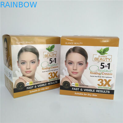 Τυπωμένη συνήθεια του προσώπου κρέμα χαρτονιού που συσκευάζει το καλλυντικό κιβώτιο εγγράφου Skincare για το απορρυπαντικό πλυντηρίων