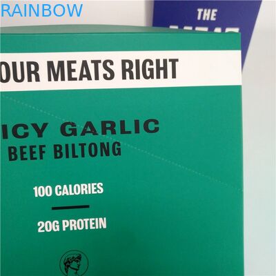 Η συνήθεια τύπωσε το μικρό κιβώτιο εγγράφου της Kraft κιβωτίων εγγράφου χαρτονιού βόειου κρέατος Jerky για το κιβώτιο επίδειξης ενεργειακών φραγμών πρόχειρων φαγητών