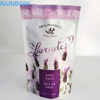 Η ελεύθερη δειγμάτων ψηφιακή εκτύπωσης Resealable στάση τσαντών λουτρών αλατισμένη συσκευάζοντας επάνω στο σώμα καφέ σακουλών 200G τρίβει την τσάντα