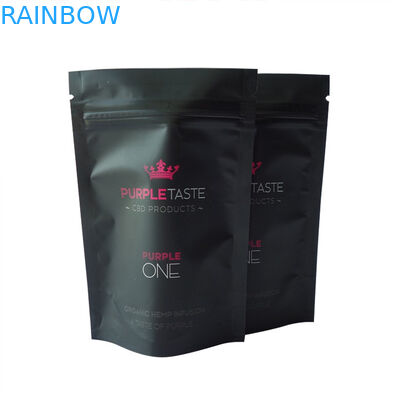 τυπωμένη τσάντα φύλλων αλουμινίου CBD Mylar μυρωδιάς 14g 28g απόδειξη με Ziplock