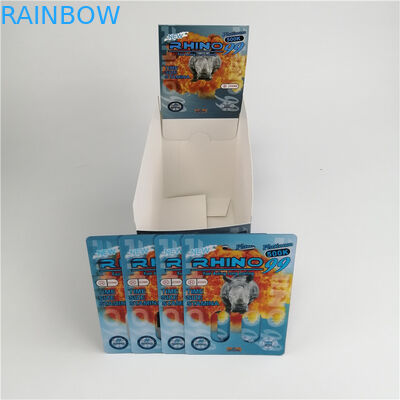 Συνήθειας κενή καψών Pillls τρισδιάστατη φουσκαλών πλαστική συσκευασία καψών αυξήσεων καρτών αρσενική