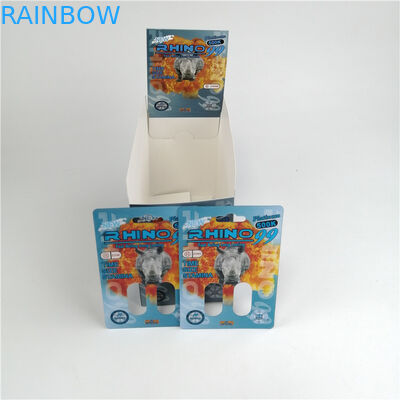 Συνήθειας κενή καψών Pillls τρισδιάστατη φουσκαλών πλαστική συσκευασία καψών αυξήσεων καρτών αρσενική