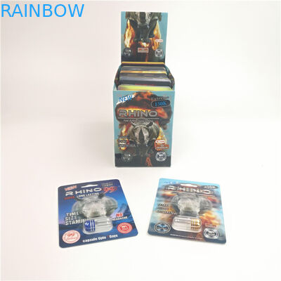 Ρινόκερος 7 τρισδιάστατη κάρτα CMYK καψών φουσκαλών 50000 200mic τρισδιάστατη