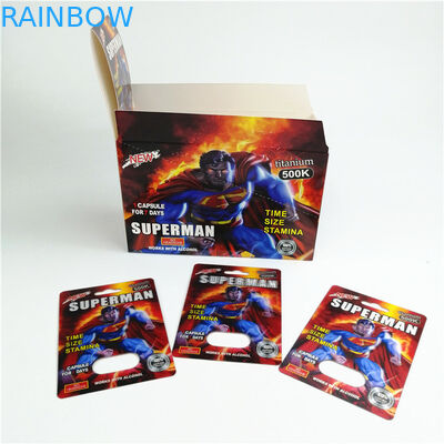 350g χαρτονένια συσκευασία καρτών φουσκαλών εκτύπωσης Gravnre για το χάπι φύλων