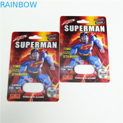 350g χαρτονένια συσκευασία καρτών φουσκαλών εκτύπωσης Gravnre για το χάπι φύλων