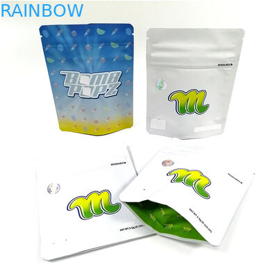 Επαναχρησιμοποιήσιμες ψηφιακές τσάντες Mylar απόδειξης μυρωδιάς συνήθειας τσαντών φερμουάρ αργιλίου Doypack πλαστικών τσαντών τροφίμων εκτύπωσης για τα Gummy μπισκότα