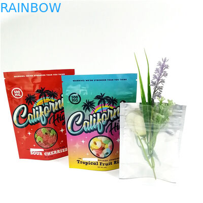 Επαναχρησιμοποιήσιμες ψηφιακές τσάντες Mylar απόδειξης μυρωδιάς συνήθειας τσαντών φερμουάρ αργιλίου Doypack πλαστικών τσαντών τροφίμων εκτύπωσης για τα Gummy μπισκότα