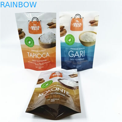 Χαμηλό Moq 1000 βιοδιασπάσιμη στάση επάνω στη σακούλα φερμουάρ προσάρμοσε τις ψηφιακές τσάντες Mylar ζιζανίων κάνναβης τσαντών εγγράφου της Kraft εκτύπωσης καφετιές