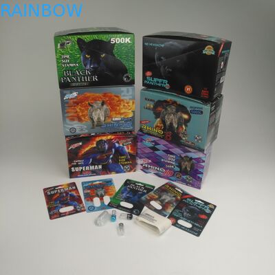 90mic SGS έξοχος λευκόχρυσος ρινοκέρων 600K 700K καρτών πάνθηρων τρισδιάστατος