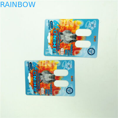 Κάρτα φουσκαλών ρινοκέρων που συσκευάζει κάψα αυξήσεων 350g whiteboard την αρσενική