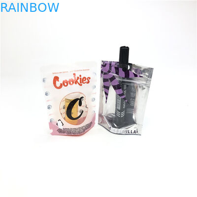 1/8oz 3.5g ανθίζουν σπόρων CBD τη μαλακή αφής μπισκότων συσκευασία σακουλών φύλλων αλουμινίου Mylar ακίνδυνη για τα παιδιά