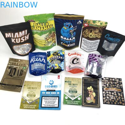 Το λογότυπο συνήθειας για το σπόρο αλευριού σίτου με τη στάση Plastique σάκων Bolsa φερμουάρ επάνω στη σακούλα τοποθετεί το καλλυντικό παράθυρο σε σάκκο