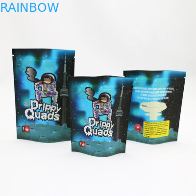 Συσκευάζοντας τσάντα ζιζανίων απόδειξης CMYK Mylar μυρωδιάς φερμουάρ φύλλων αλουμινίου