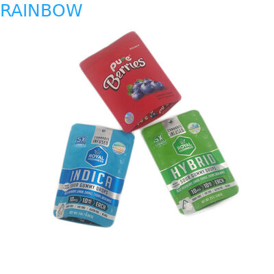 Τσάντες καννάβεων φύλλων αλουμινίου αργιλίου κάνναβης 7g 3.5g λουλουδιών