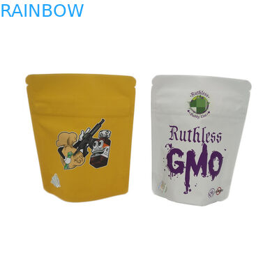 Τσάντες καννάβεων φύλλων αλουμινίου αργιλίου κάνναβης 7g 3.5g λουλουδιών