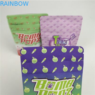 Ασφαλές για τα παιδιά παγωμένο μπισκότων φύλλων αλουμινίου resealable Ziplock Mylar σακουλών εδώδιμο