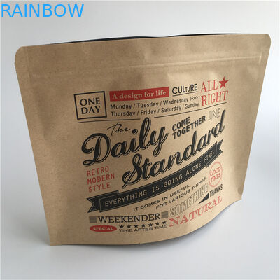 Συγκολλήστε την τσάντα πρόχειρων φαγητών καφέ τσαγιού εγγράφου της Kraft με θερμότητα που συσκευάζει την τυπωμένη υγρασία - απόδειξη