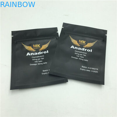 Πλαστικές σακούλες πρόχειρων φαγητών μεταλλινών φερμουάρ που συσκευάζουν την τυπωμένη πλευρά τρία που σφραγίζεται