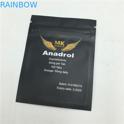 Πλαστικές σακούλες πρόχειρων φαγητών μεταλλινών φερμουάρ που συσκευάζουν την τυπωμένη πλευρά τρία που σφραγίζεται