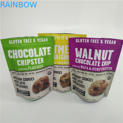 Πλαστική στάση επάνω Ziplock στις συσκευάζοντας τσάντες τυπωμένος βαθμός τροφίμων 1 γαλονιού