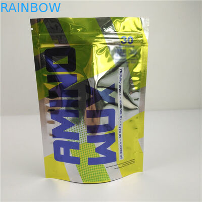 Πλαστικές σακούλες κλειδαριών φερμουάρ πρόχειρων φαγητών στιλπνές χρωματισμένες που συσκευάζουν την απόδειξη μυρωδιάς