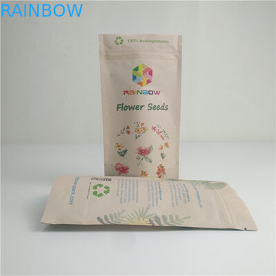 Τα τρόφιμα Kraft λιπασματοποιήσιμη συγκολλούν τη φιλική ψηφιακή συσκευασία λογότυπων συνήθειας εκτύπωσης Eco τσαντών με θερμότητα