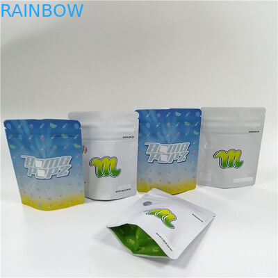 Στάση Mylar κλειδαριών φερμουάρ ζάχαρης επάνω στη UV εκτύπωση απόδειξης μυρωδιάς πλαστικών τσαντών