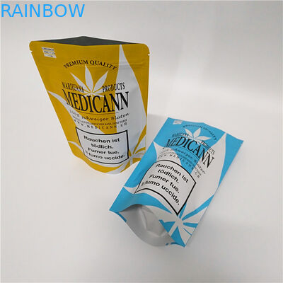 Ψηφιακή τυπωμένη στάση Mylar συνήθειας Resealable ακίνδυνη για τα παιδιά επάνω στις σακούλες με το φερμουάρ