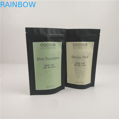 Υγρασία - η απόδειξη 14 Oz Resealable σακούλες φύλλων αλουμινίου φερμουάρ για το σώμα τρίβει