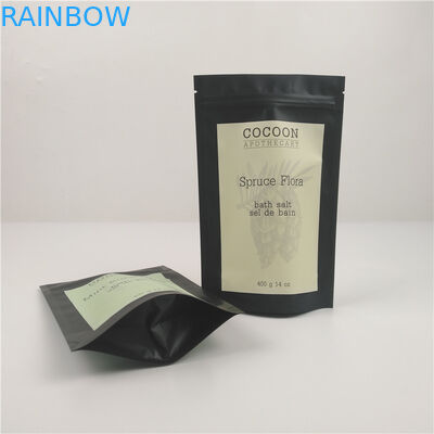 Υγρασία - η απόδειξη 14 Oz Resealable σακούλες φύλλων αλουμινίου φερμουάρ για το σώμα τρίβει