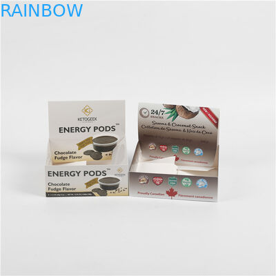 Κιβώτιο πτυσσόμενο Convient εγγράφου επίδειξης μεταλλινών μπισκότων 50g πρόχειρων φαγητών