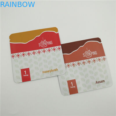 Ανακυκλώσιμη σακούλα τσαγιού φύλλων αλουμινίου πλαστική που συσκευάζει το μαύρο πράσινο προσαρμοσμένο λογότυπο