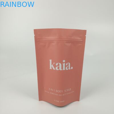 Καλλυντική πλαστική στάση επάνω ματ τελειωμένου Resealable τσαντών εμποδίων φερμουάρ