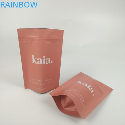 Καλλυντική πλαστική στάση επάνω ματ τελειωμένου Resealable τσαντών εμποδίων φερμουάρ