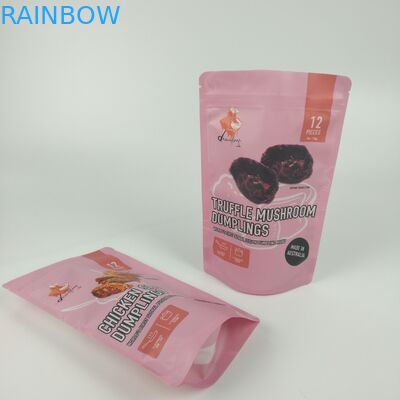 Καφέ ματ μόνη στάση τσαντών εμποδίων φερμουάρ τυπωμένη συνήθεια που τοποθετείται σε στρώματα