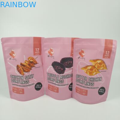 Καφέ ματ μόνη στάση τσαντών εμποδίων φερμουάρ τυπωμένη συνήθεια που τοποθετείται σε στρώματα