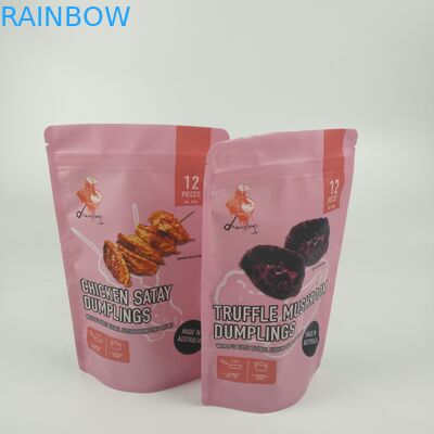 Καφέ ματ μόνη στάση τσαντών εμποδίων φερμουάρ τυπωμένη συνήθεια που τοποθετείται σε στρώματα