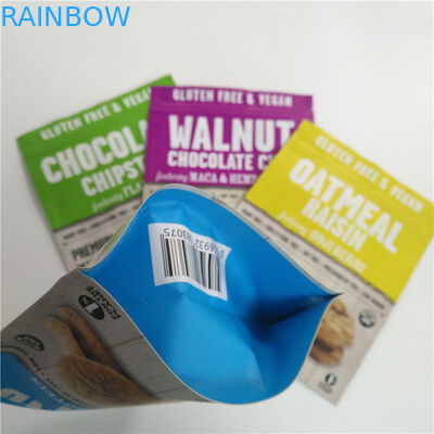 Πλαστική ψηφιακή τυπωμένη στάση συνήθειας γλυκών καραμελών επάνω στις σακούλες με την κορυφή φερμουάρ