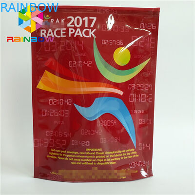 Τροφίμων βαθμού αργιλίου φύλλων αλουμινίου σακούλα φερμουάρ Mylar Standy που προσαρμόζεται πλαστική που τυπώνεται