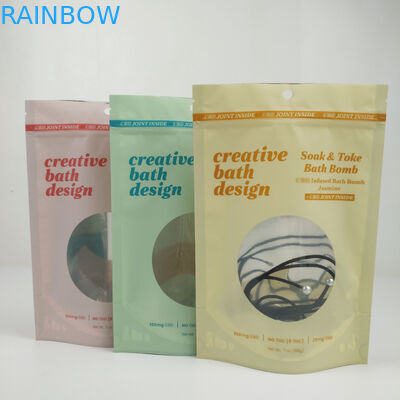 Στάση μεταλλινών συνήθειας επάνω στη συσκευάζοντας τσάντα Doypack αποθήκευσης τροφίμων Mylar σακουλών κλειδαριών φερμουάρ φύλλων αλουμινίου αργιλίου απόδειξης μυρωδιάς με το παράθυρο