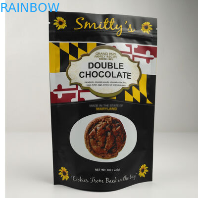 Φιλική ματ στάση φύλλων αλουμινίου αργιλίου Eco επάνω Ziplock στις τσάντες για τα τρόφιμα καρυδιών