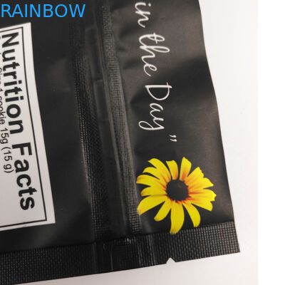 Πλαστική απόδειξη μυρωδιάς τσαντών φερμουάρ φύλλων αλουμινίου αργιλίου Mylar μόνιμη που προσαρμόζεται που τυπώνεται