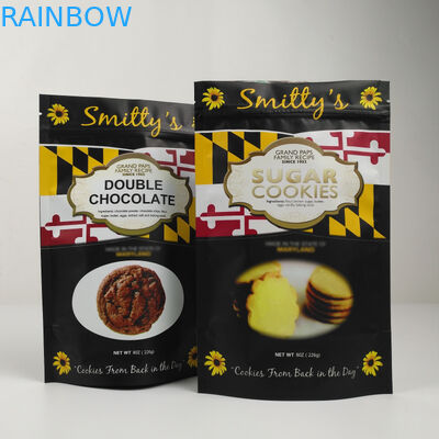 Πλαστική απόδειξη μυρωδιάς τσαντών φερμουάρ φύλλων αλουμινίου αργιλίου Mylar μόνιμη που προσαρμόζεται που τυπώνεται