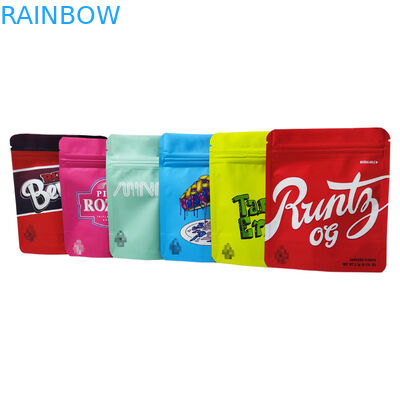 Ziplock απόδειξης μυρωδιάς συνήθειας Resealable εδώδιμες συσκευάζοντας σακουλών μαλακές τσάντες Mylar αφής ασφαλείς για τα παιδιά